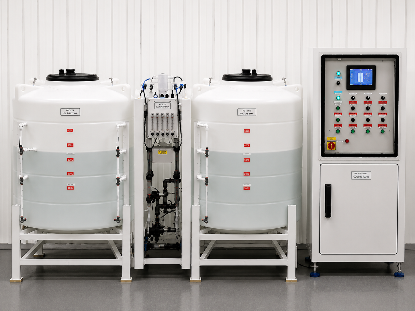 Industrial live feed production system for aquaculture